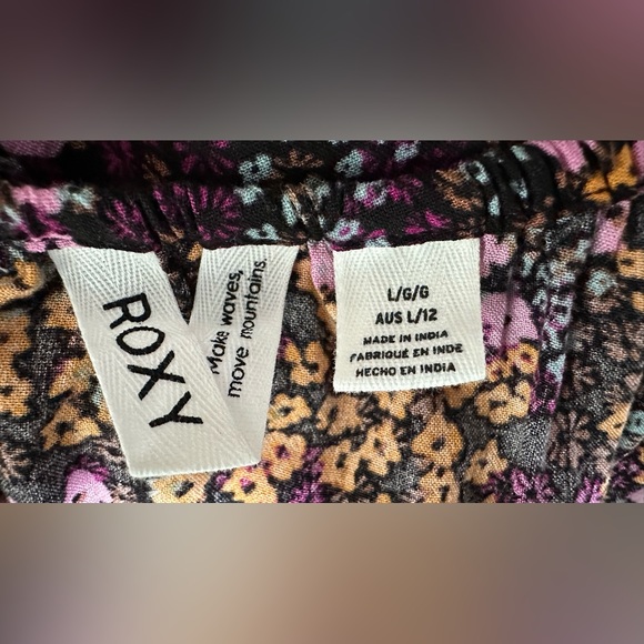 Roxy Sweetest Shores Puff Sleeve Women’s Dress Size L - Picture 6 of 7